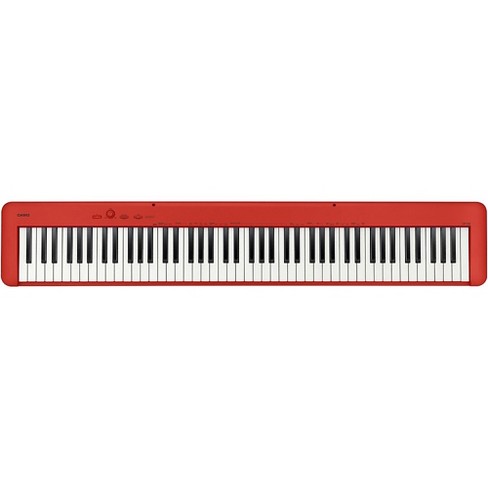 PIANO DIGITAL CASIO CDP S160 VERMELHO