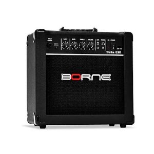 AMPLIFICADOR BORNE GUITARRA STRIKE G30 PRETO