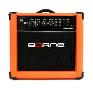 AMPLIFICADOR BORNE GUITARRA STRIKE G30 LARANJA