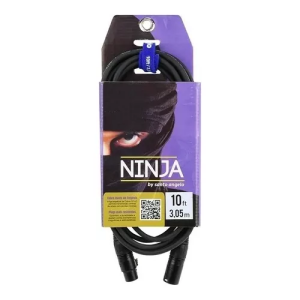 CABO MICROFONE NINJA 10FT 3.05 M (P10 - XLRM) SANTO ANGELO