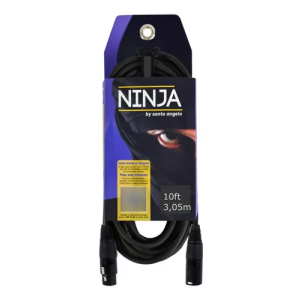 CABO MICROFONE NINJA 10FT 3.05 M (XLR - XLR) SANTO ANGELO
