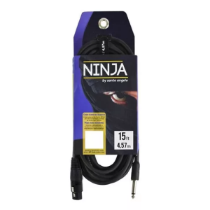 CABO MICROFONE NINJA 15FT 4.57 M (P10 - XLRF) SANTO ANGELO