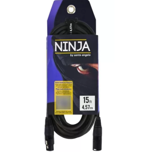 CABO MICROFONE NINJA 15 FT 4,5M ( XLR - XLR) SANTO ANGELO