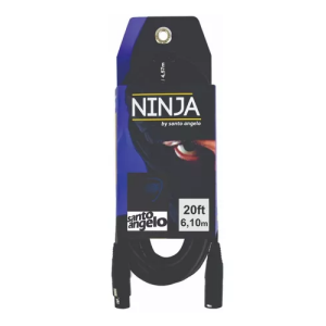 CABO MICROFONE NINJA 20FT 6.10M (XLR - XLR) SANTO ANGELO