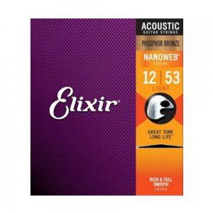 ENCORDOAMENTO VIOLAO AÇO PHOSPHOR 012 16052 ELIXIR