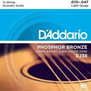 ENCORDOAMENTO VIOLAO EJ38 12 CORDAS DADDARIO
