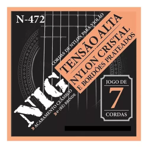 ENCORDOAMENTO VIOLAO N472 NYLON CRISTAL 7 CORDAS NIG