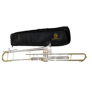 TROMBONE DE PISTO LONGO HSS760 PRATA COM DOURADO