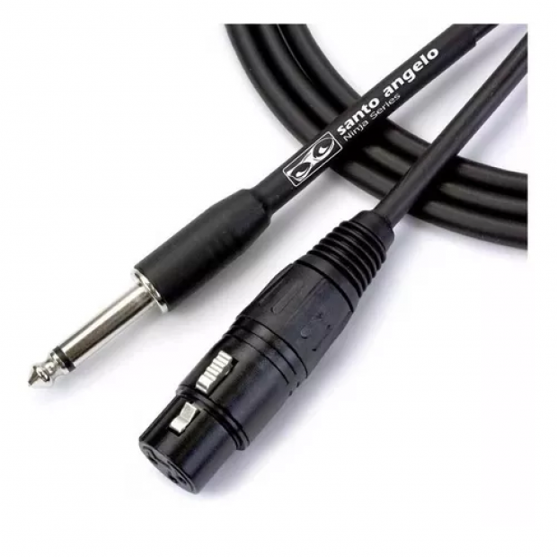 CABO MICROFONE NINJA 15FT 4.57 M (P10 - XLRF) SANTO ANGELO