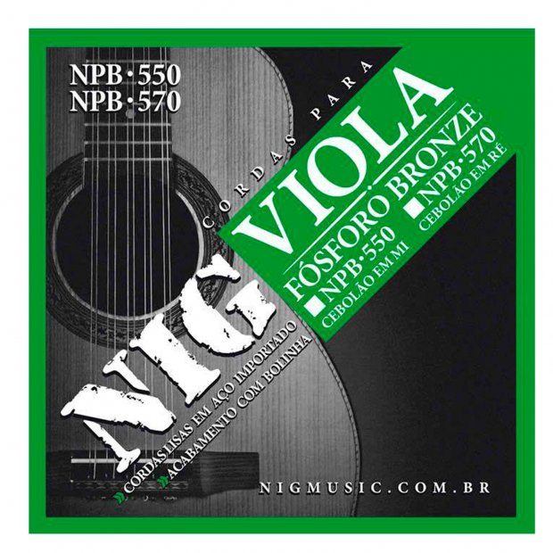 ENCORDOAMENTO VIOLA CAIPIRA NIG NPB570 CEBOLAO RE