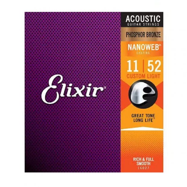 ENCORDOAMENTO VIOLAO AO PHOSPHOR 011 16027 ELIXIR