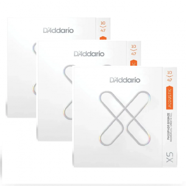 KIT 3 ENCORDOAMENTOS DADDARIO VIOLAO AO 010 XSAPB1047