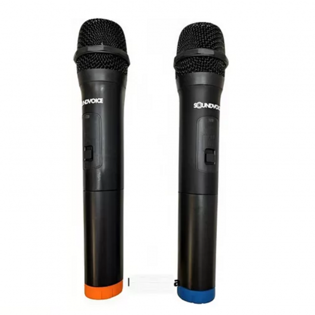 MICROFONE DUPLO SEM FIO MM-150SF SOUNDVOICE