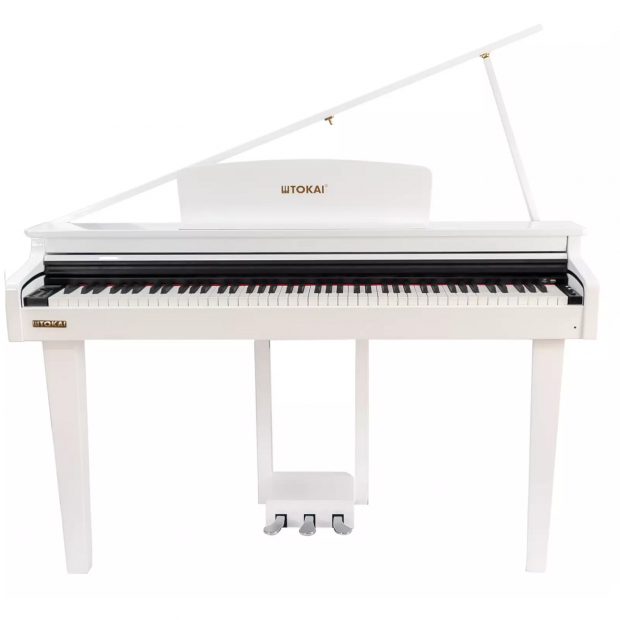 PIANO DE CAUDA DIGITAL TOKAI TP 200C BRANCO BRILHO