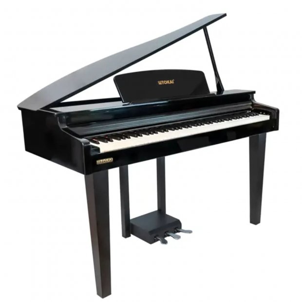 PIANO DE CAUDA DIGITAL TOKAI TP 200C PRETO BRILHO