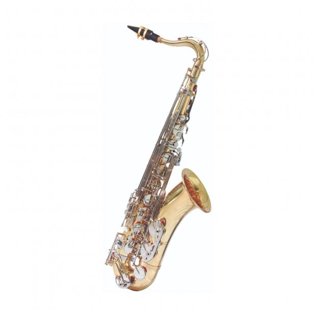 SAX TENOR HOYDEN HTS-25LN LAQUEADO COM CHAVES NIQUELADA