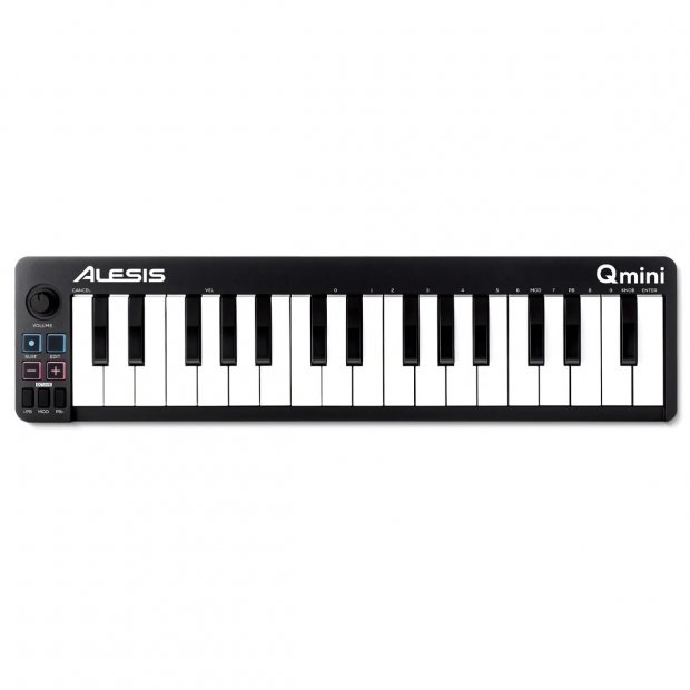 TECLADO CONTROLADOR ALESIS MIDI QMINI 32 TECLAS