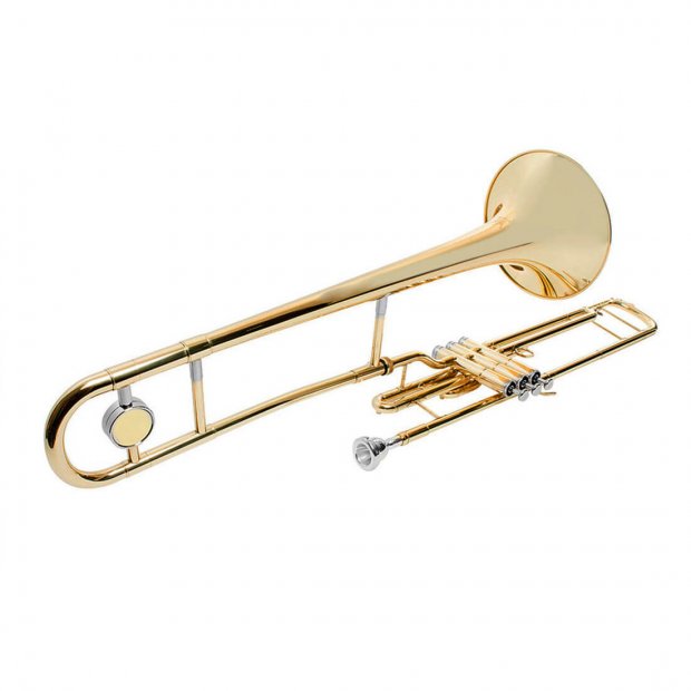 TROMBONE DE PISTOS EM SIB SCHTB-002 LAQUEADO SCHIEFFER