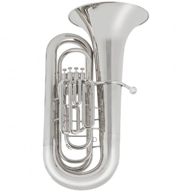 TUBA 4/4 SCHIEFFER 4 PISTOS NIQUELADA